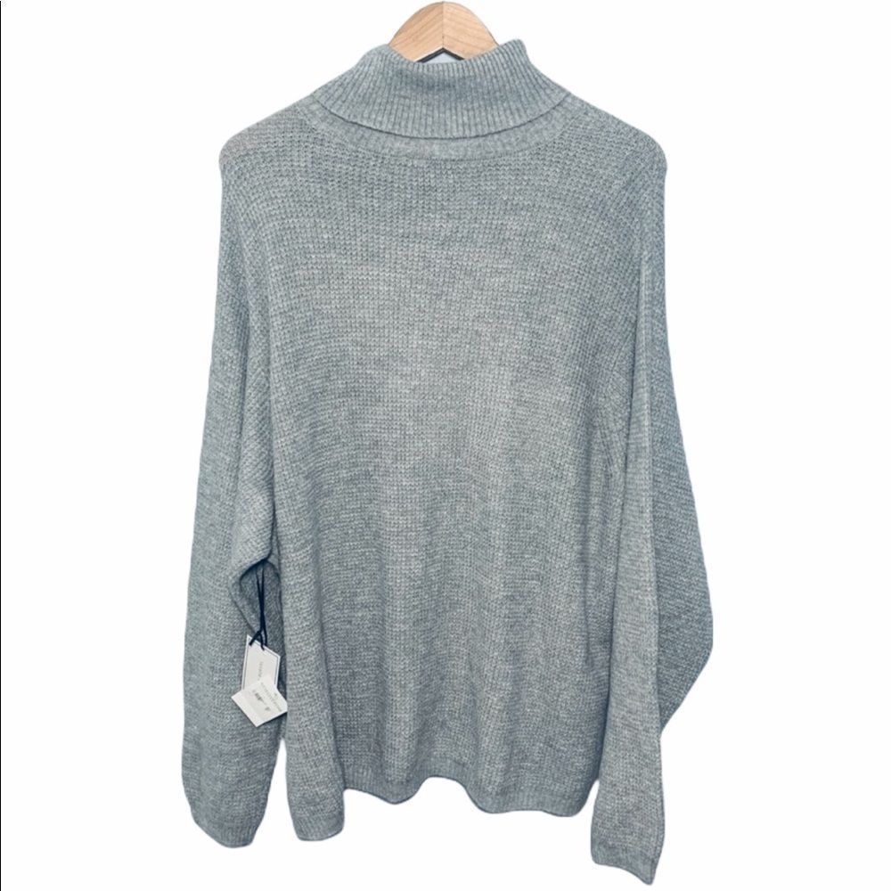 NWT 1. State Side Button Waffle Weave Turtleneck - Picture 9 of 14